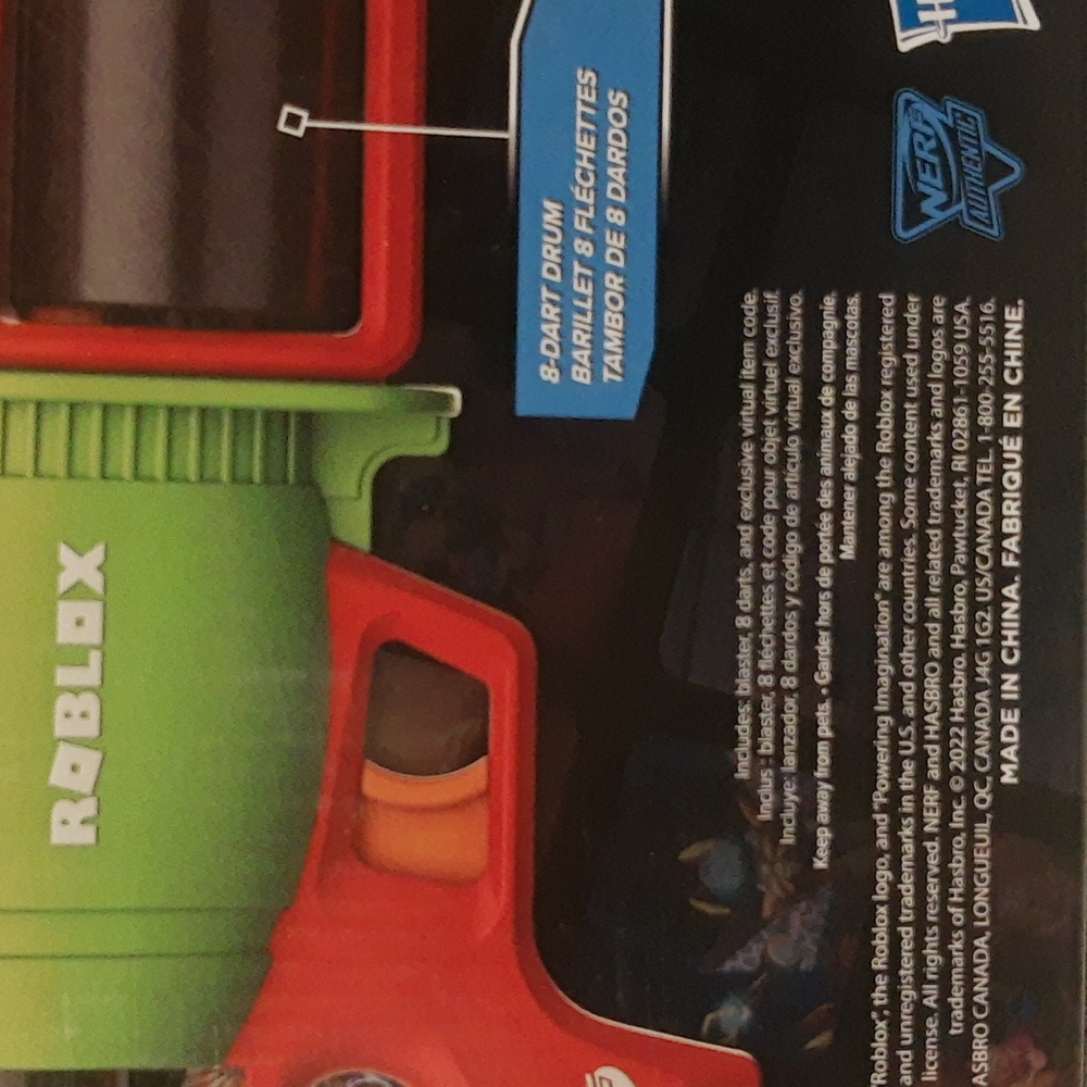 NERF ROBLOX Spacelock Ray Blaster Toy Dart Launcher Water Pump And Spray SEALED - Picture 7 of 14